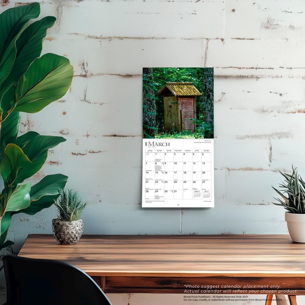Outhouses 2027 Mini Wall Calendar Fourth Alternate Image
