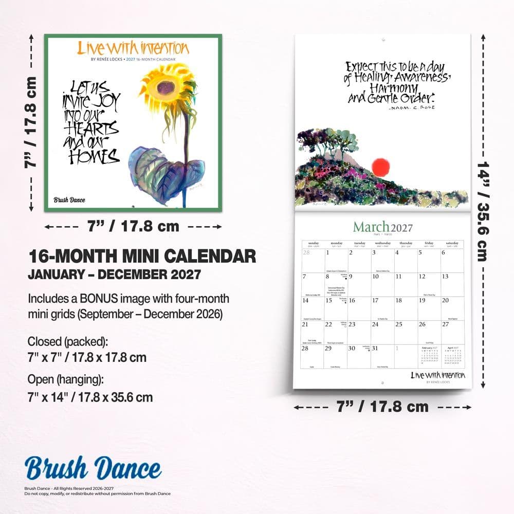 Live with Intention 2027 Mini Wall Calendar Sixth Alternate Image