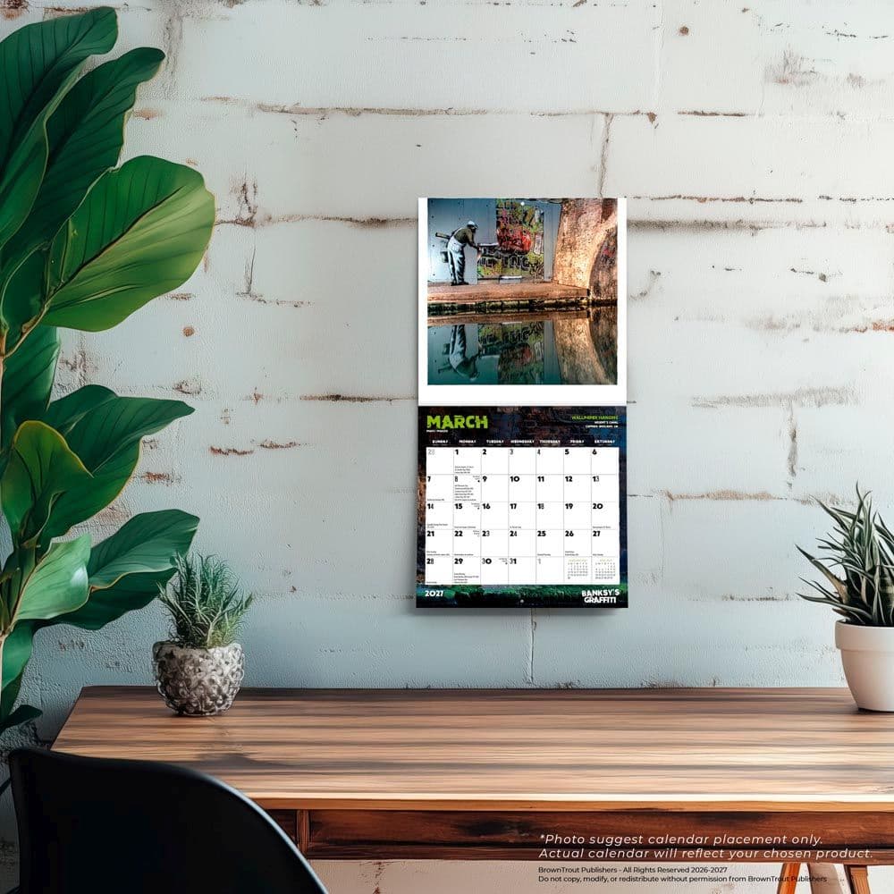 Banksys Graffiti 2027 Mini Wall Calendar Fourth Alternate Image
