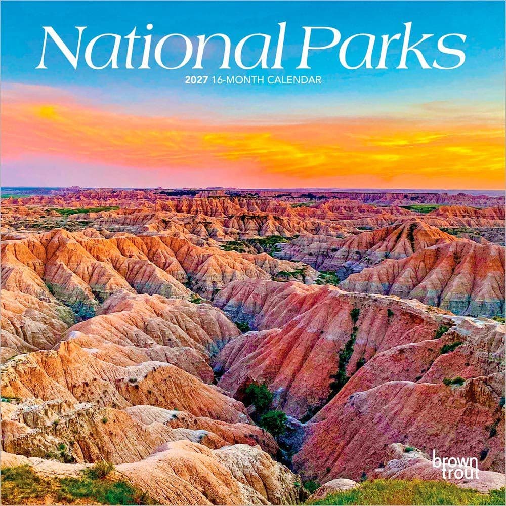 National Parks 2027 Mini Wall Calendar Main Product Image