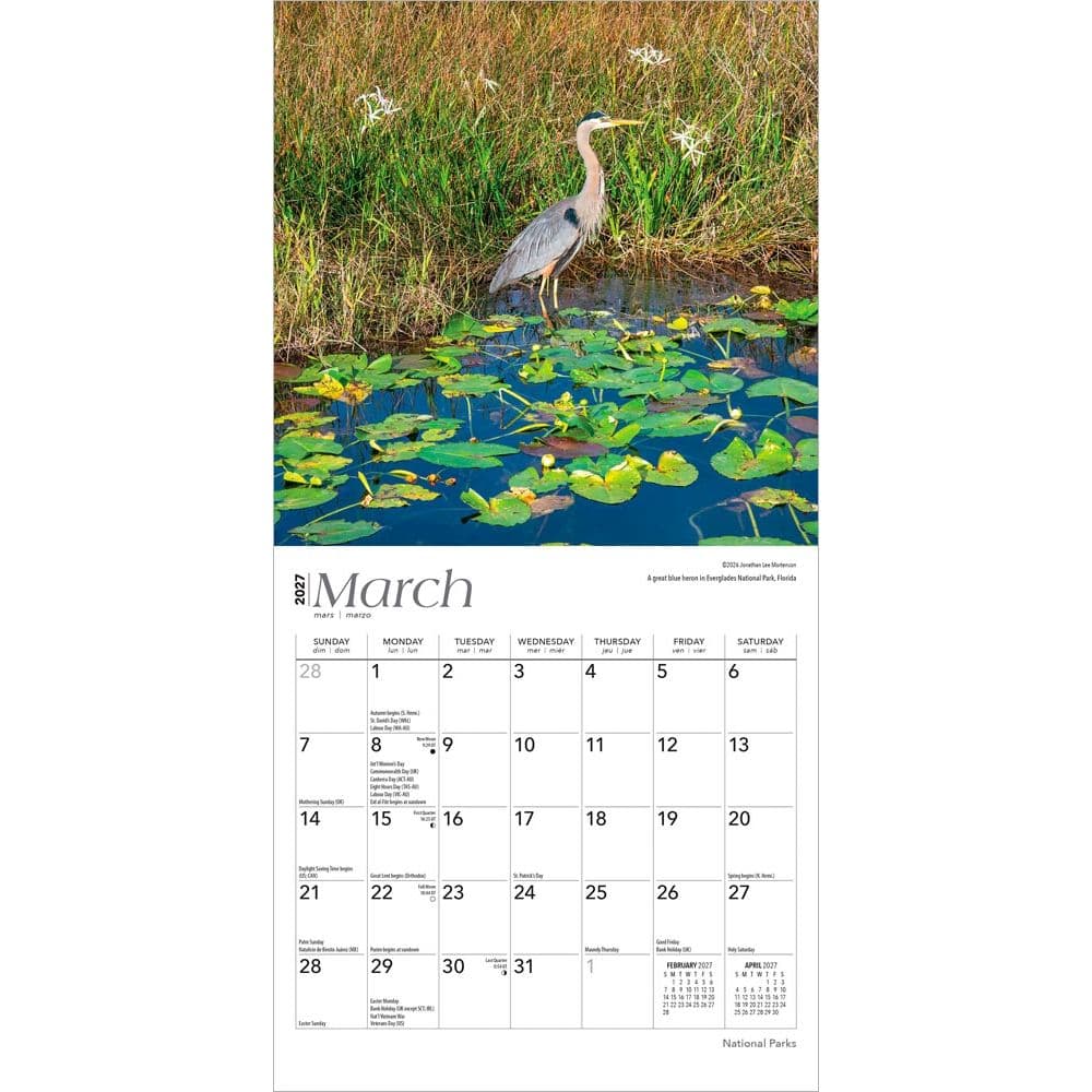 National Parks 2027 Mini Wall Calendar Second Alternate Image