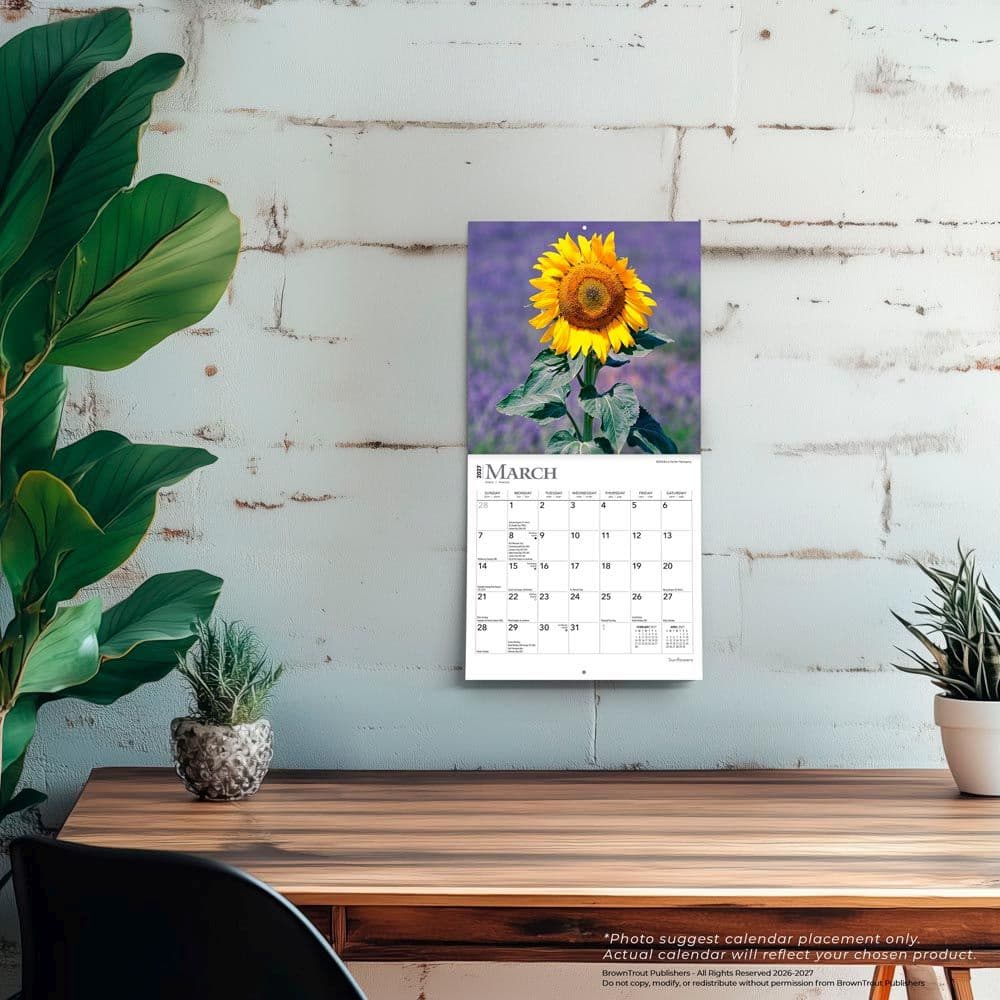 Sunflowers  2027 Mini Wall Calendar Fourth Alternate Image