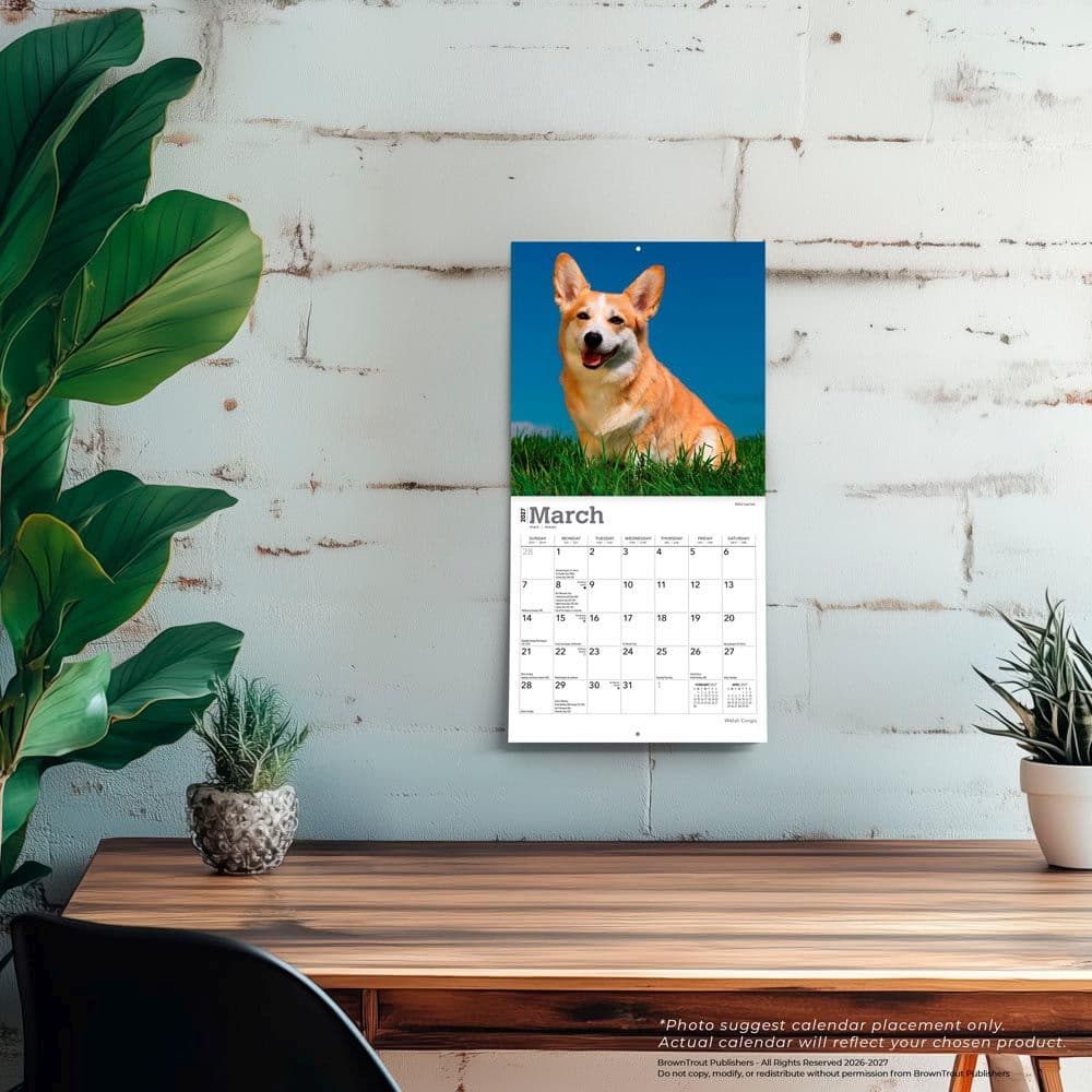 Welsh Corgi 2027 Mini Wall Calendar Fourth Alternate Image