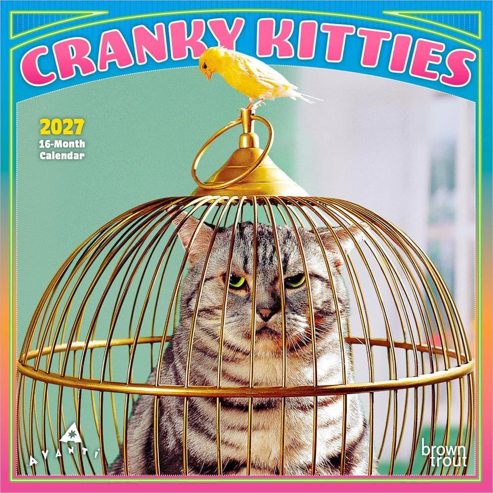 image Cranky Kitties Avanti  2027 Mini Wall Calendar Main Product Image