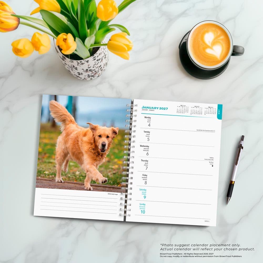 Golden Retrievers 2027 Engagement Planner Fourth Alternate Image