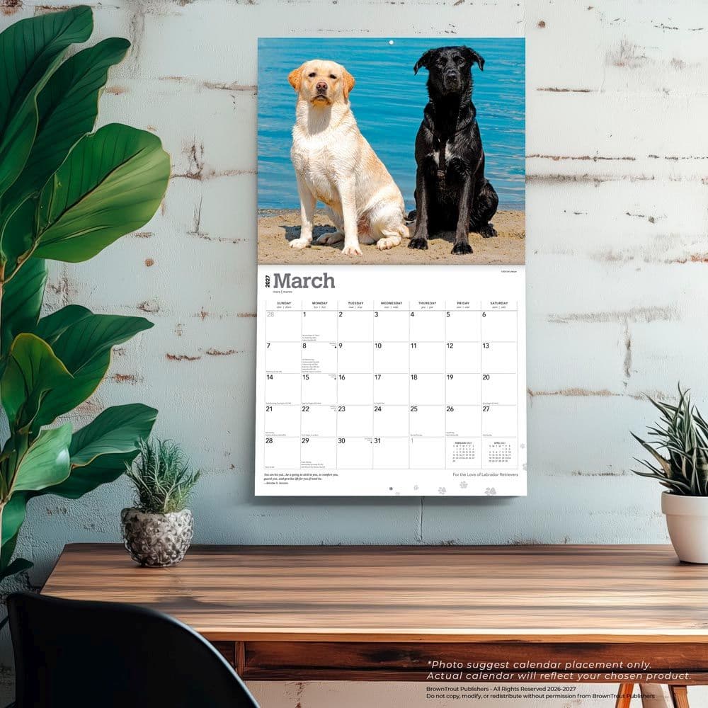 Lab Retrievers 2027 Deluxe Wall Calendar Fourth Alternate Image