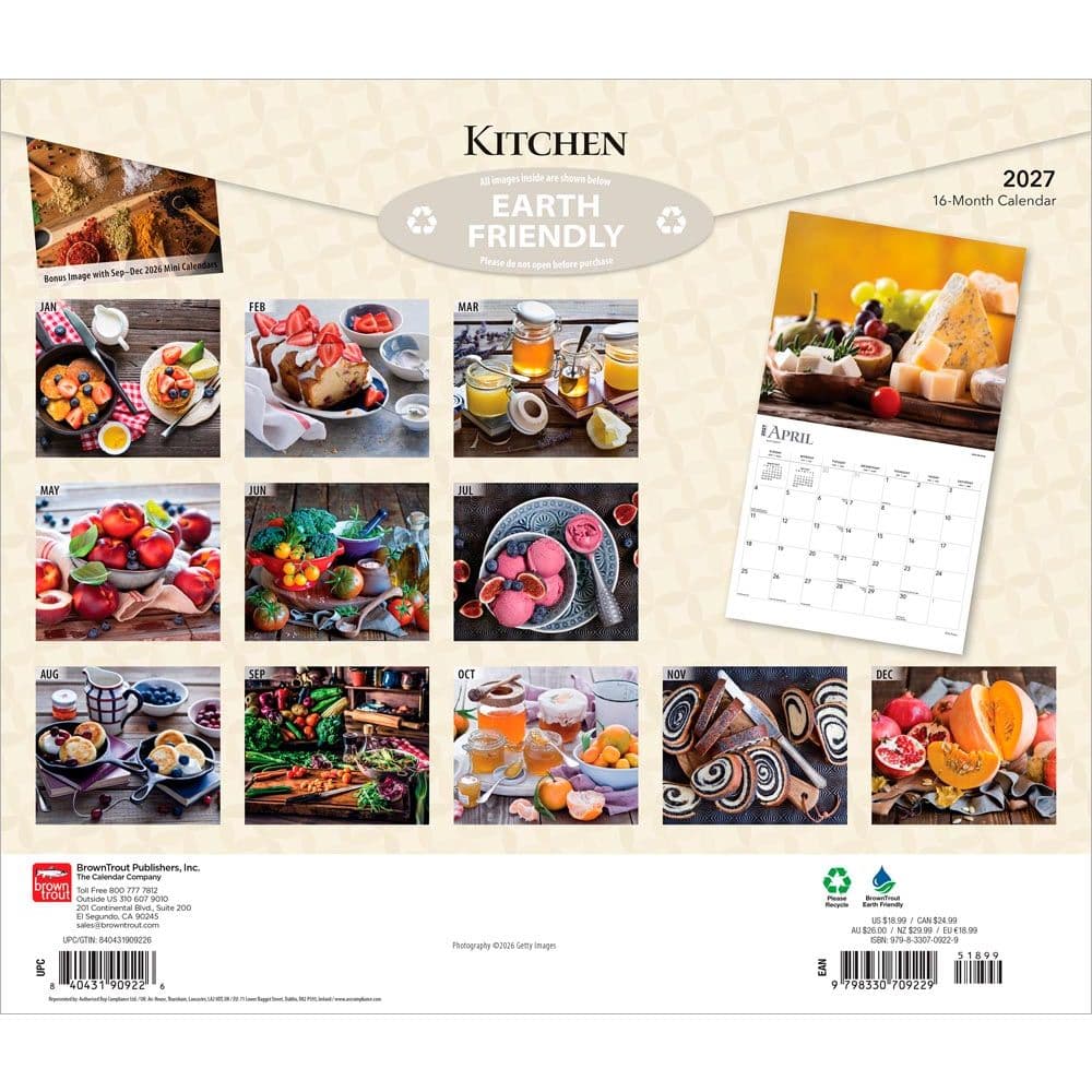 Kitchen 2027 Deluxe Wall Calendar First Alternate Image