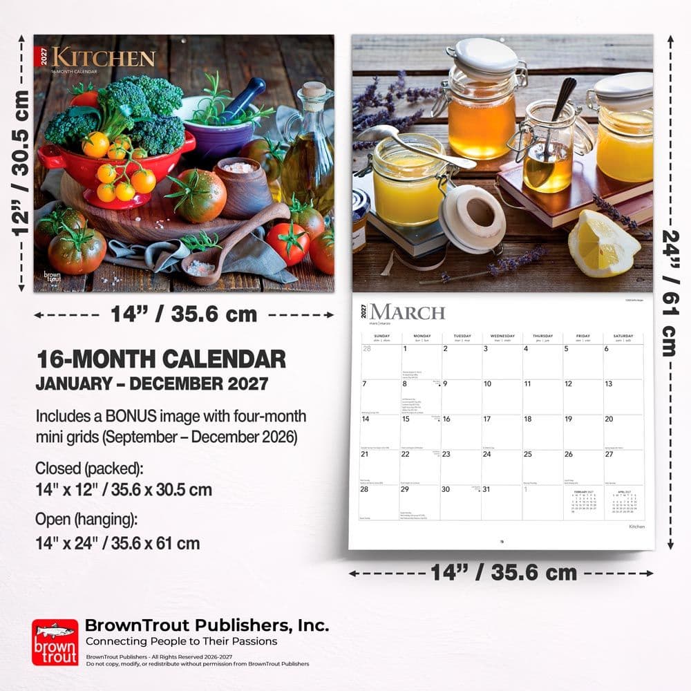 Kitchen 2027 Deluxe Wall Calendar Sixth Alternate Image