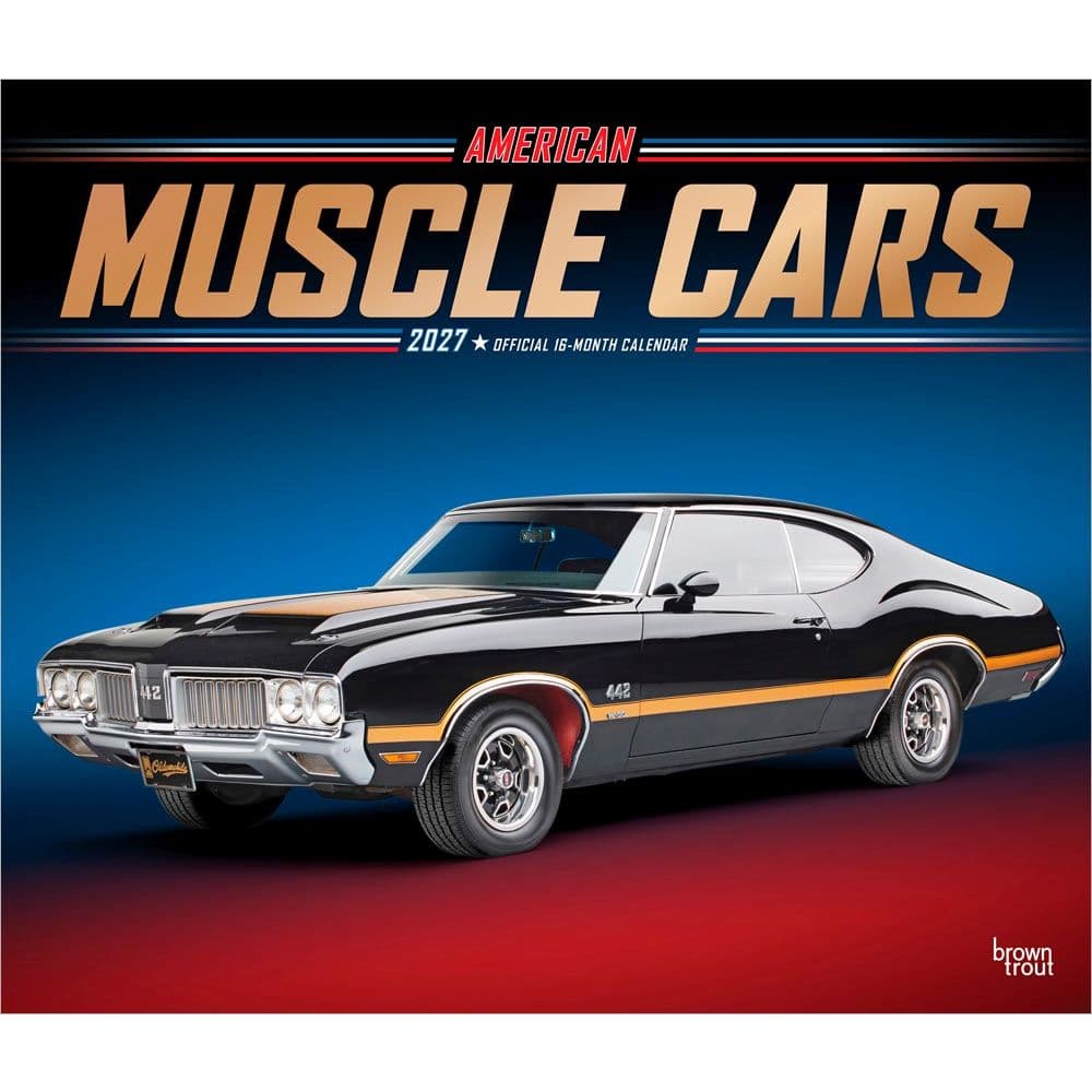 image American Muscle Cars 2027 Deluxe Wall Calendar Main Product Image