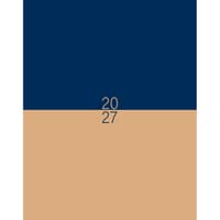 image Navy &amp; Tan Booklet 2027 Monthly Planner Main Product Image