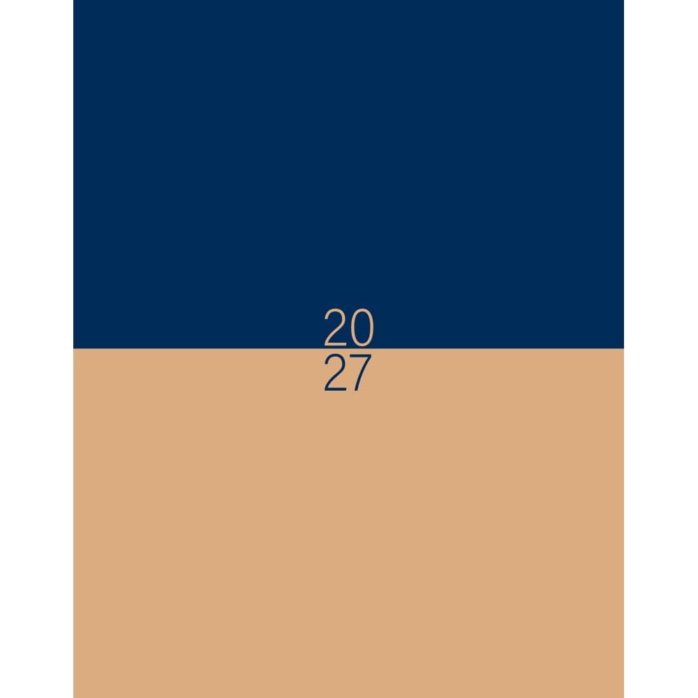 image Navy &amp; Tan Booklet 2027 Monthly Planner Main Product Image