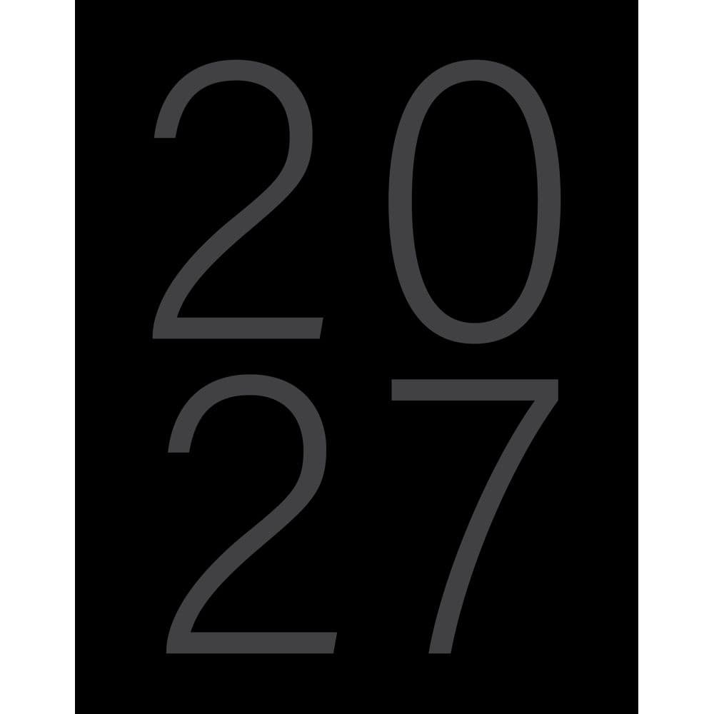 Black Booklet 2027 Monthly Planner Main Product Image