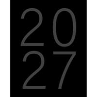 image Black Booklet 2027 Monthly Planner Main Product Image