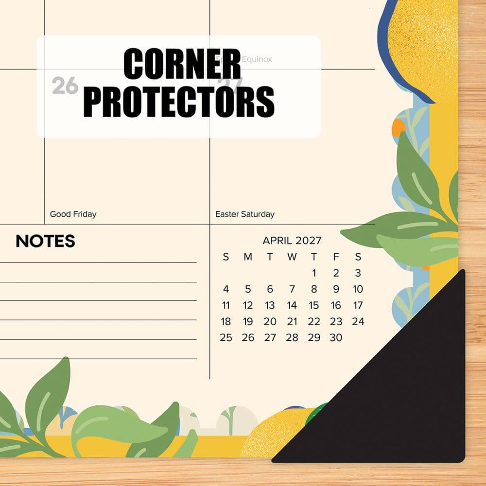 Mediterranean Moments Large 2027 Monthly Desk Pad Fourth Alternate Image