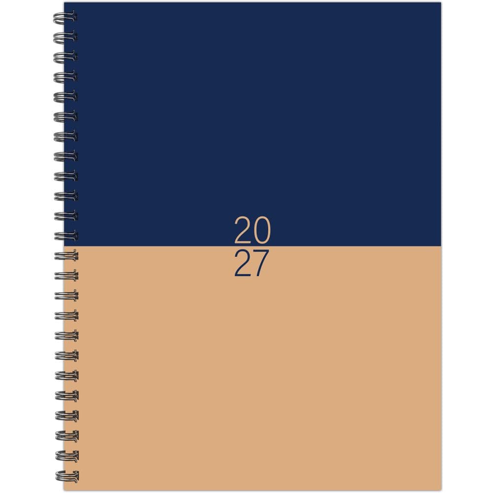 Navy and Tan 2027 Monthly Planner Main Product Image