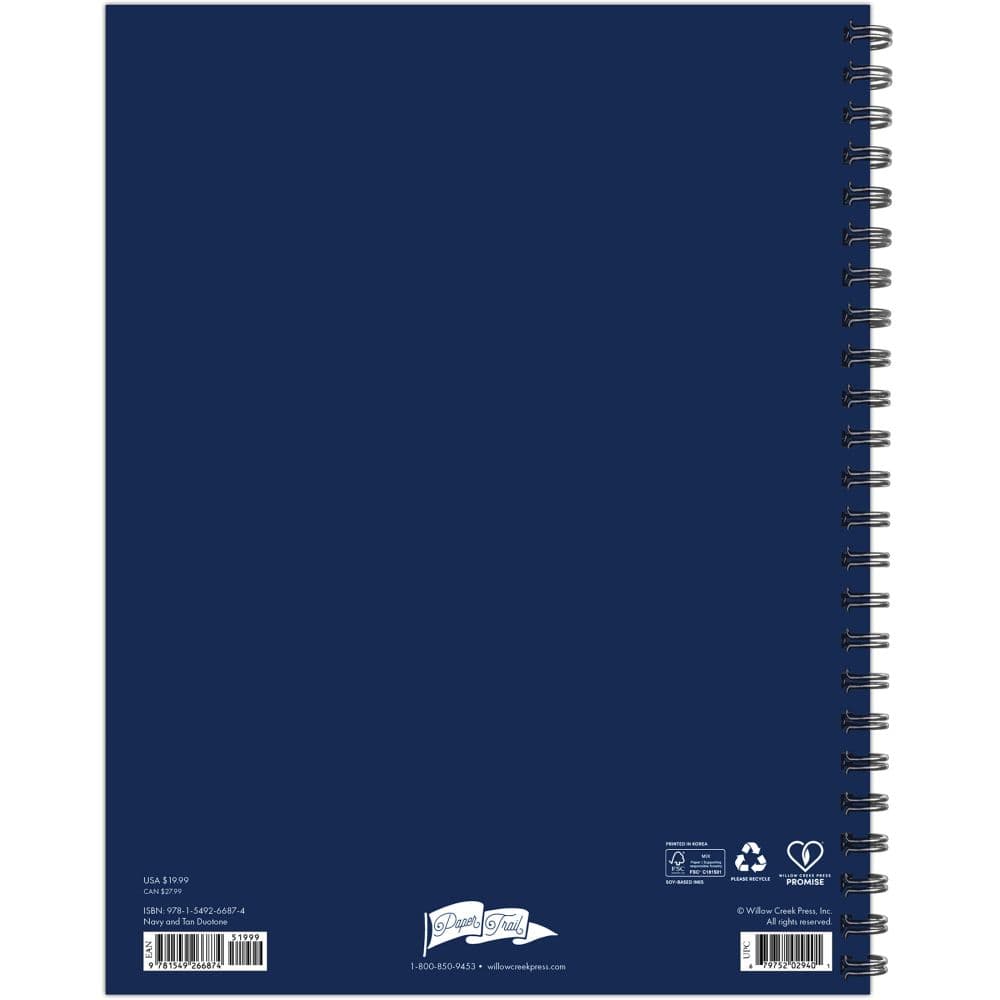 Navy and Tan 2027 Monthly Planner First Alternate Image