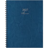 image Blue Leathered 2027 Monthly Planner Main Product Image