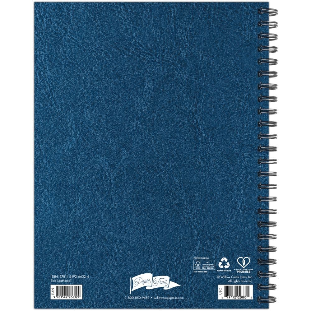 Blue Leathered 2027 Monthly Planner First Alternate Image