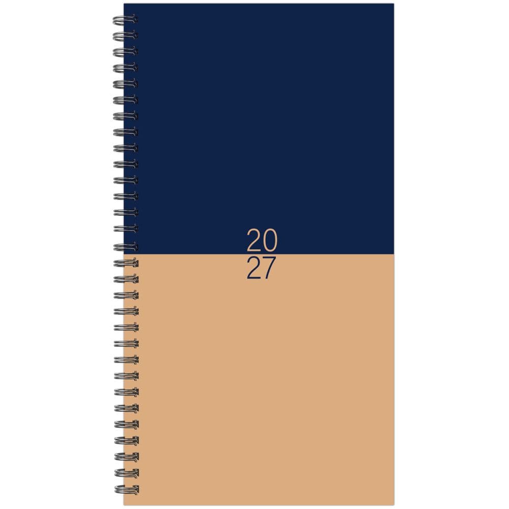Blue Leathered 2027 Weekly Planner Main Product Image