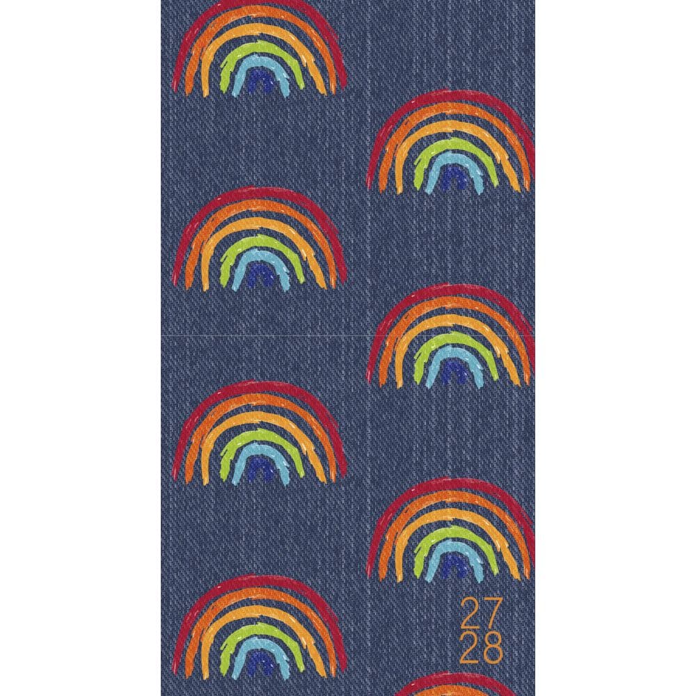 image Retro Rainbow 2027 2 Year Pocket Planner Main Product Image