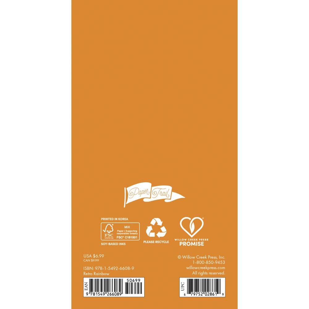 Retro Rainbow 2027 2 Year Pocket Planner First Alternate Image