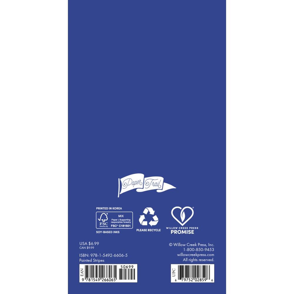 Painted Stripes 2027 2 Year Pocket Planner First Alternate Image