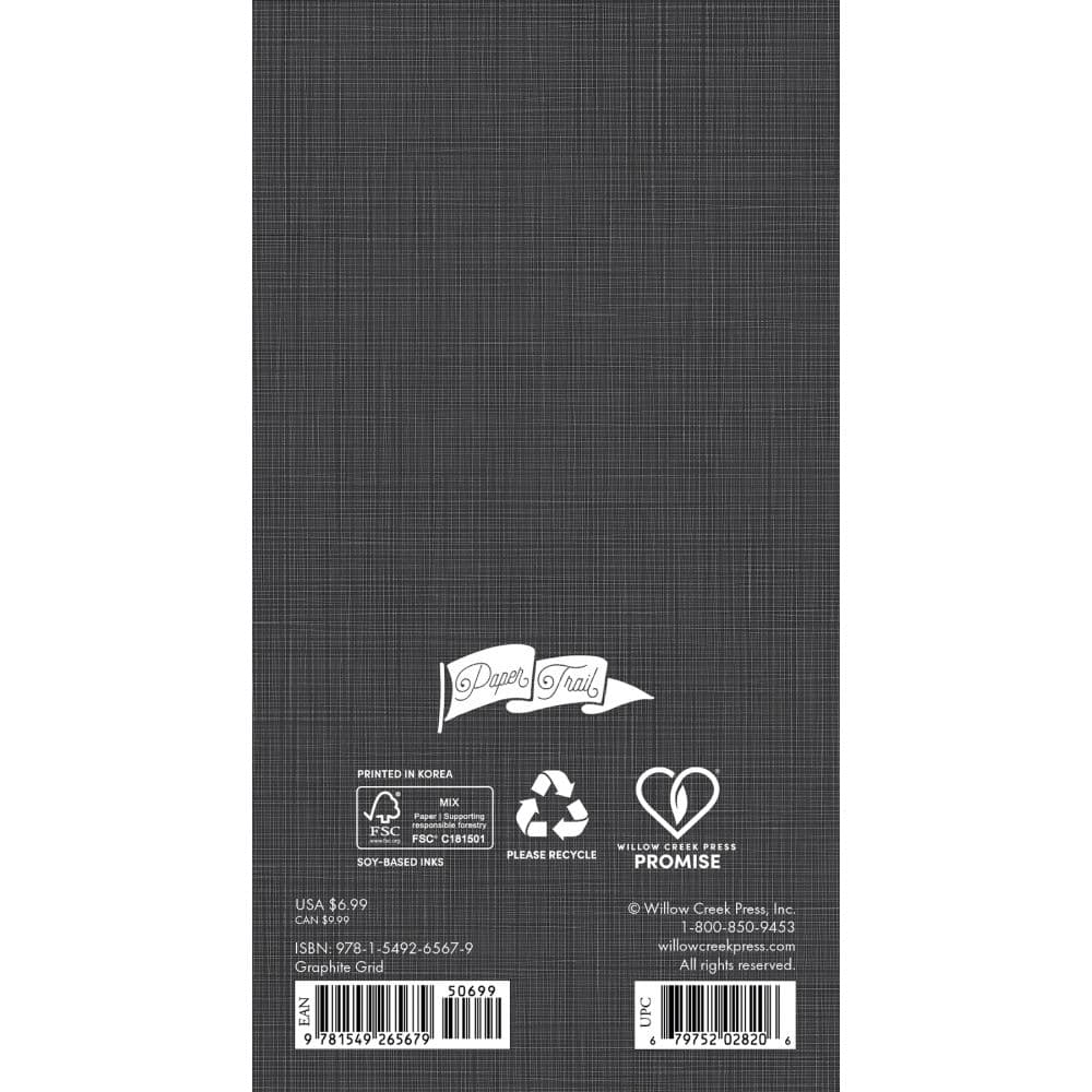 Graphite Grid 2027 2 Year Pocket Planner First Alternate Image