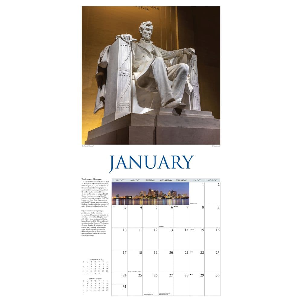 Icons of America 2027 Wall Calendar Second Alternate Image