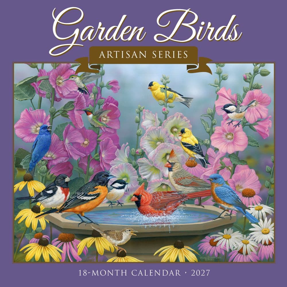 Garden Birds 2027 Wall Calendar Main Product Image