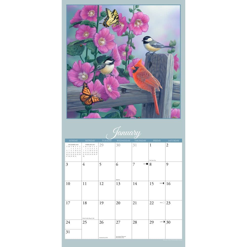 Garden Birds 2027 Wall Calendar Second Alternate Image