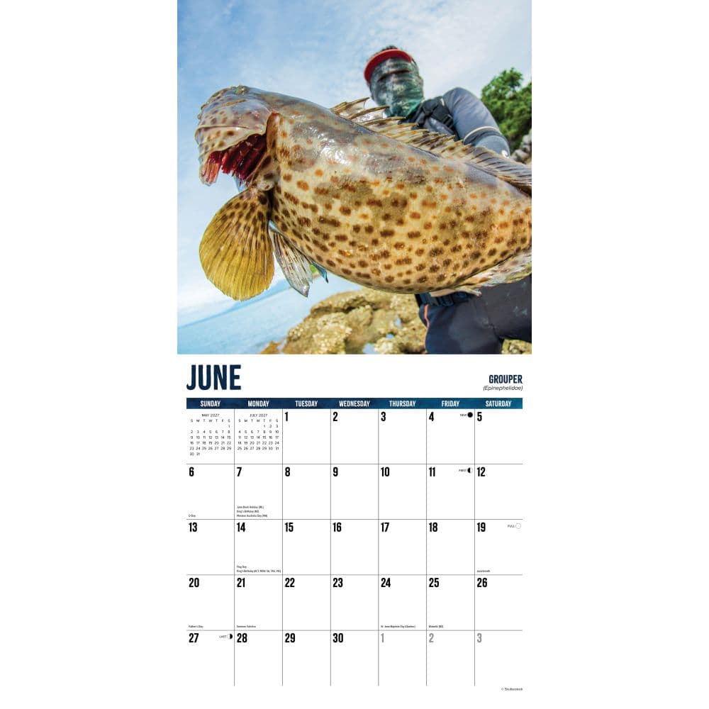 Deep Sea Fishing 2027 Wall Calendar Second Alternate Image