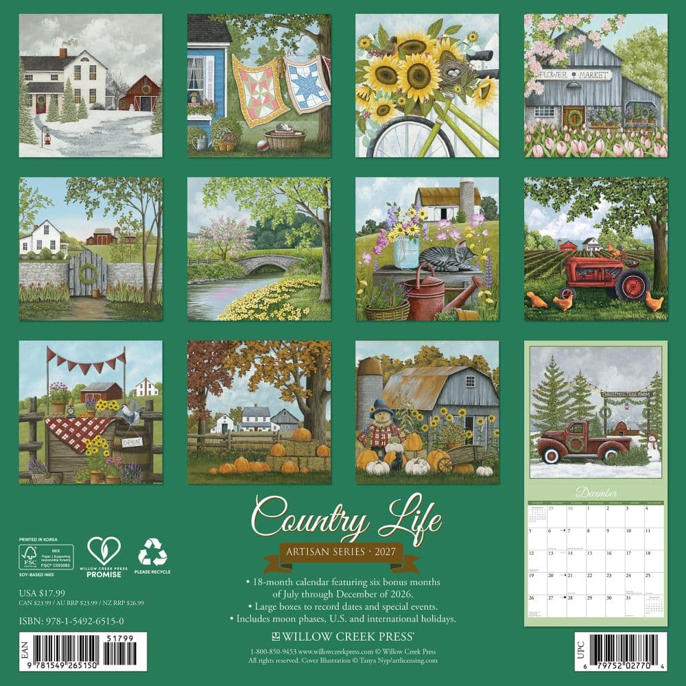 Country Life 2027 Wall Calendar First Alternate Image