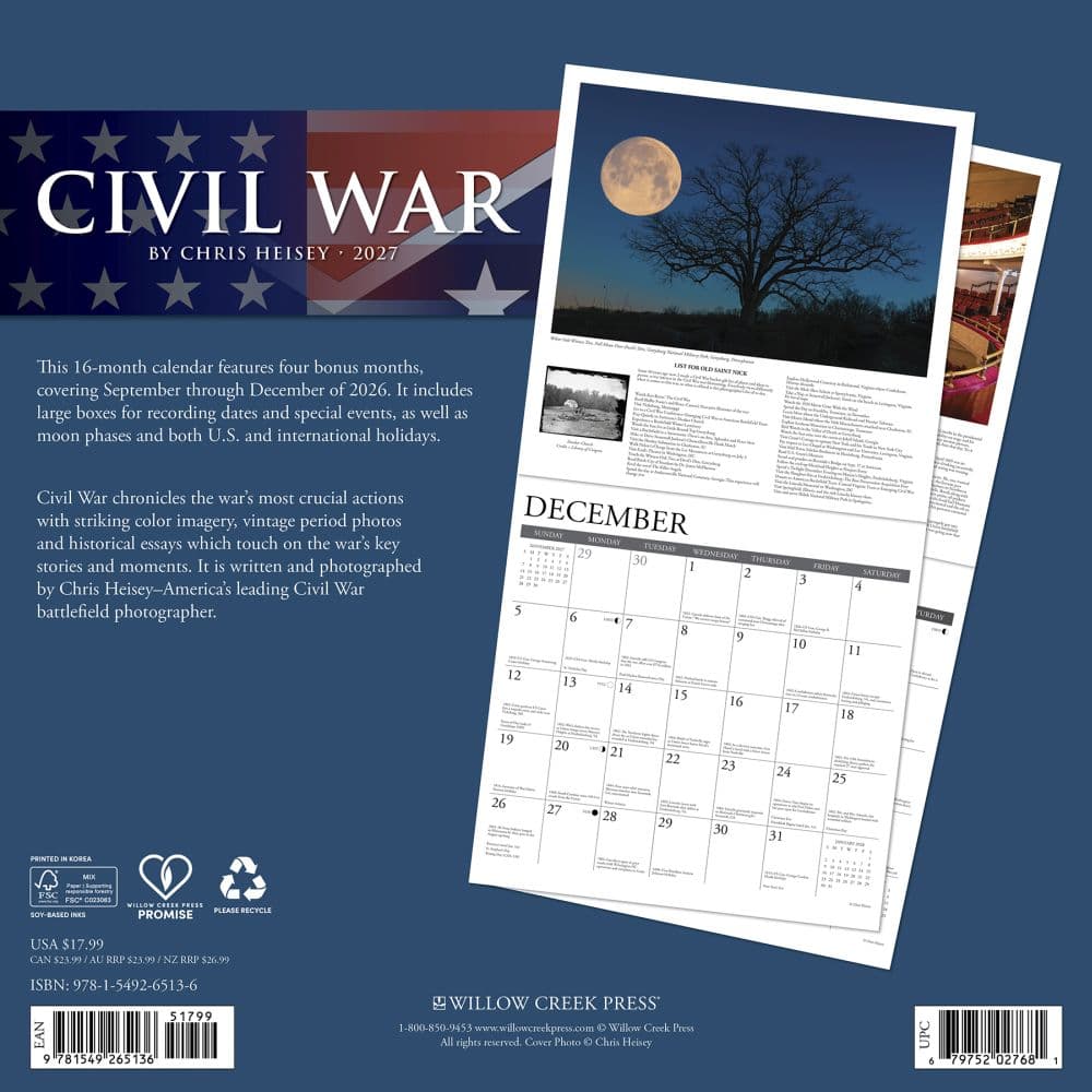 Civil War 2027 Wall Calendar First Alternate Image