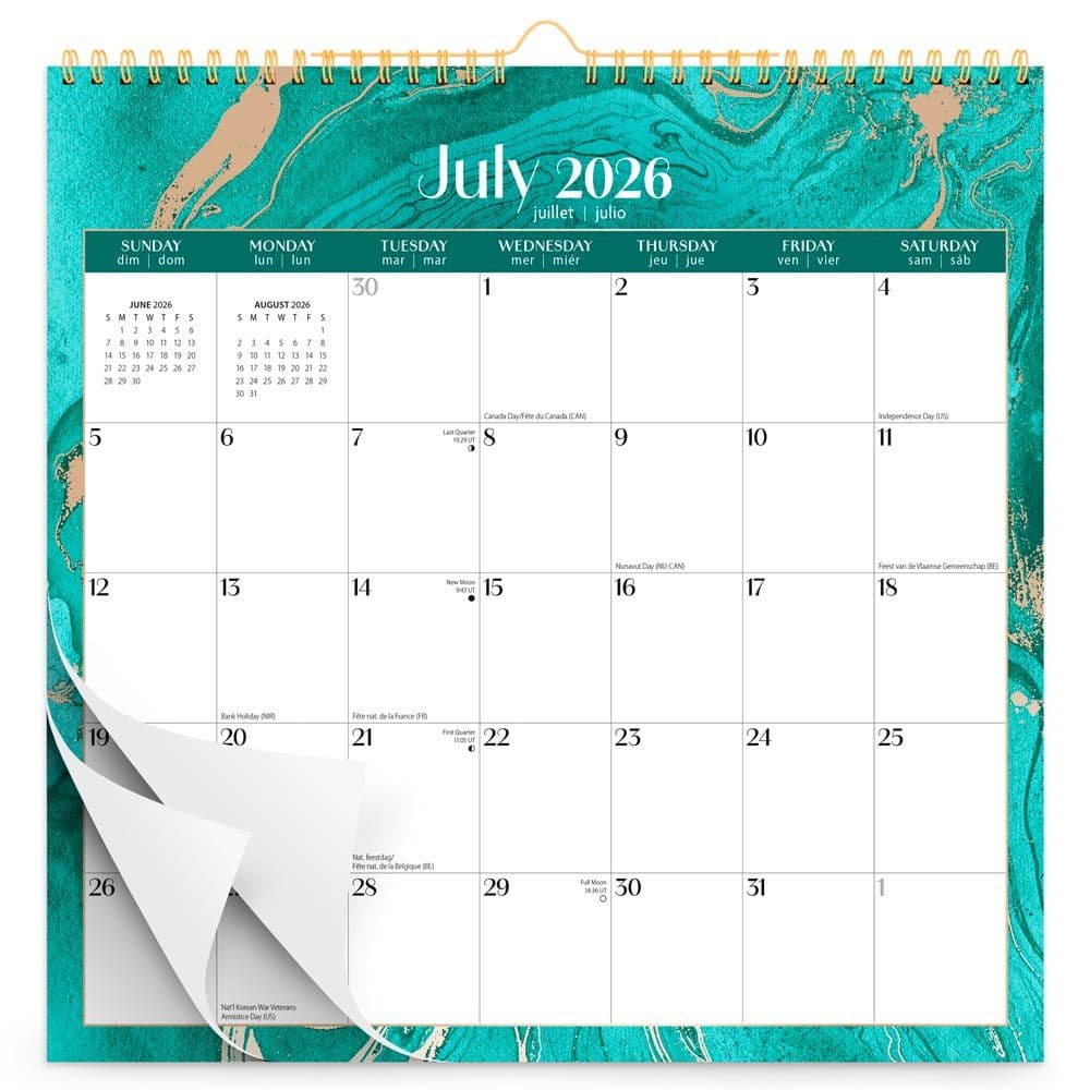 Crackled Blush 2027 Wall Calendar Main Product Image