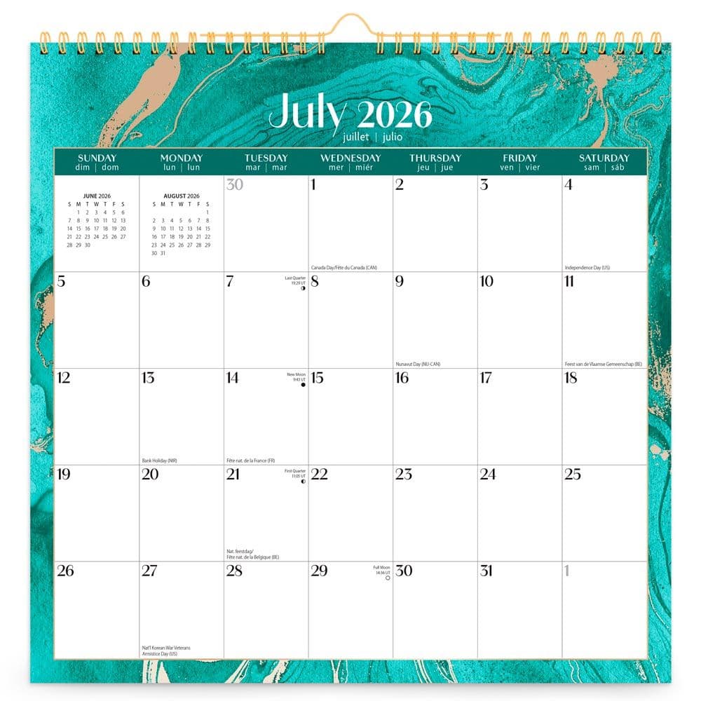 Crackled Blush 2027 Wall Calendar First Alternate Image