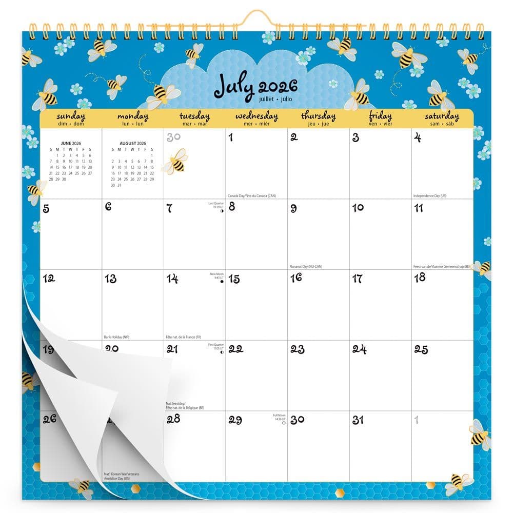 Busy Bees Plato 2027 Wall Calendar Main Product Image