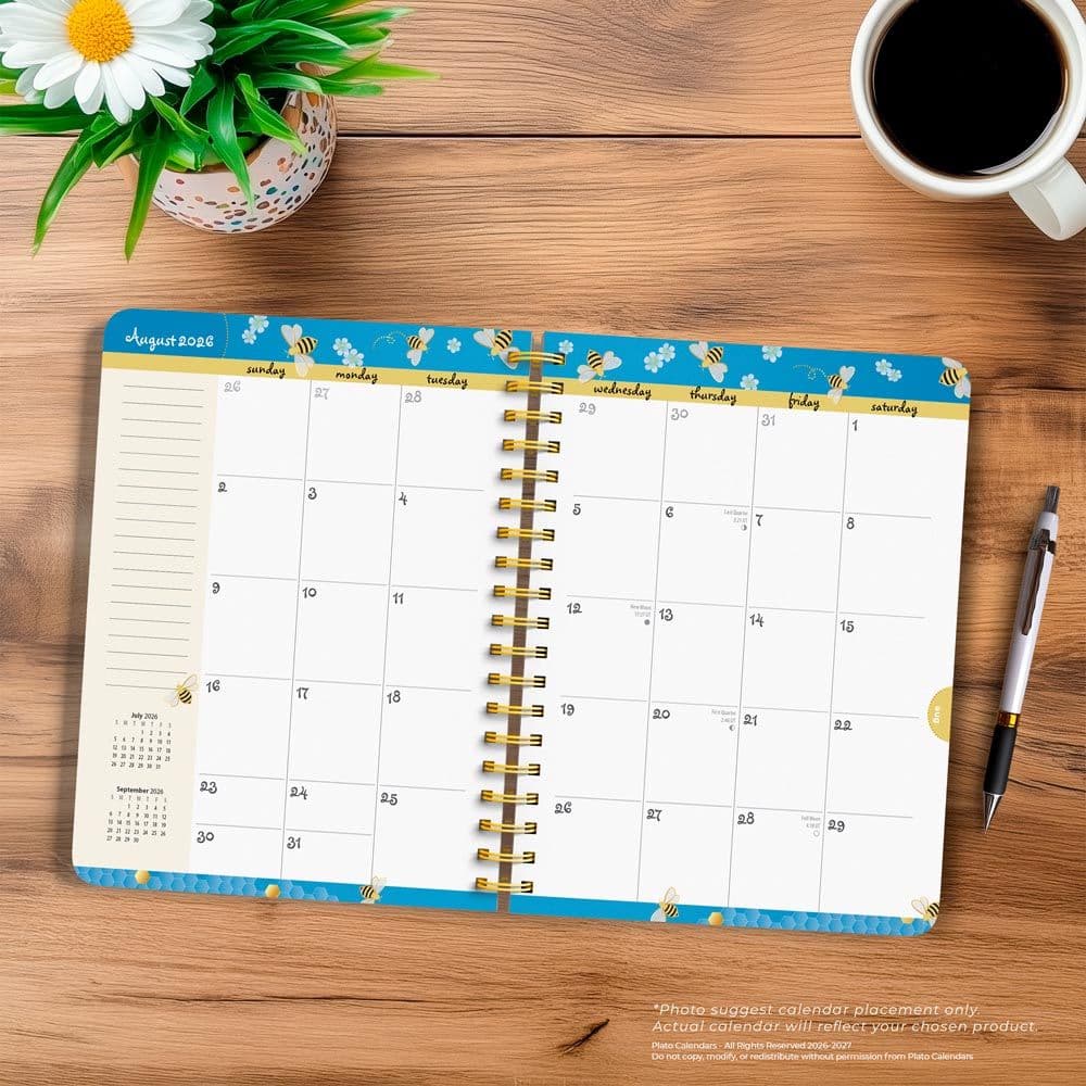 Busy Bees Desk 2027 Planner Fourth Alternate Image