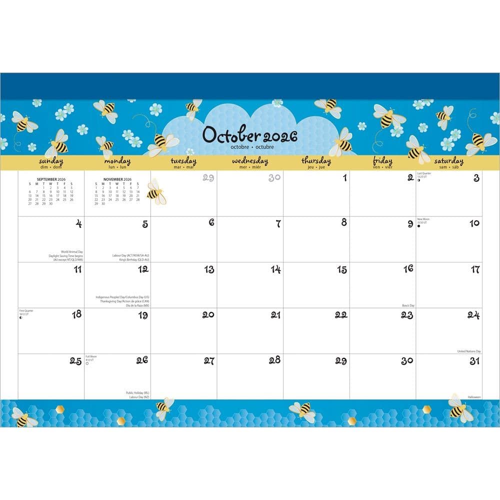 Busy Bees 2027 Desk Pad First Alternate Image