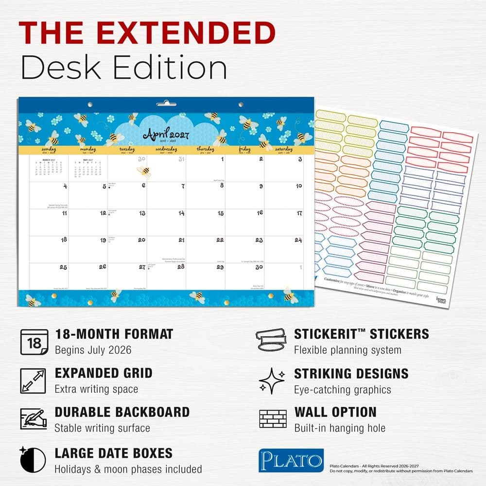 Busy Bees 2027 Desk Pad Fourth Alternate Image