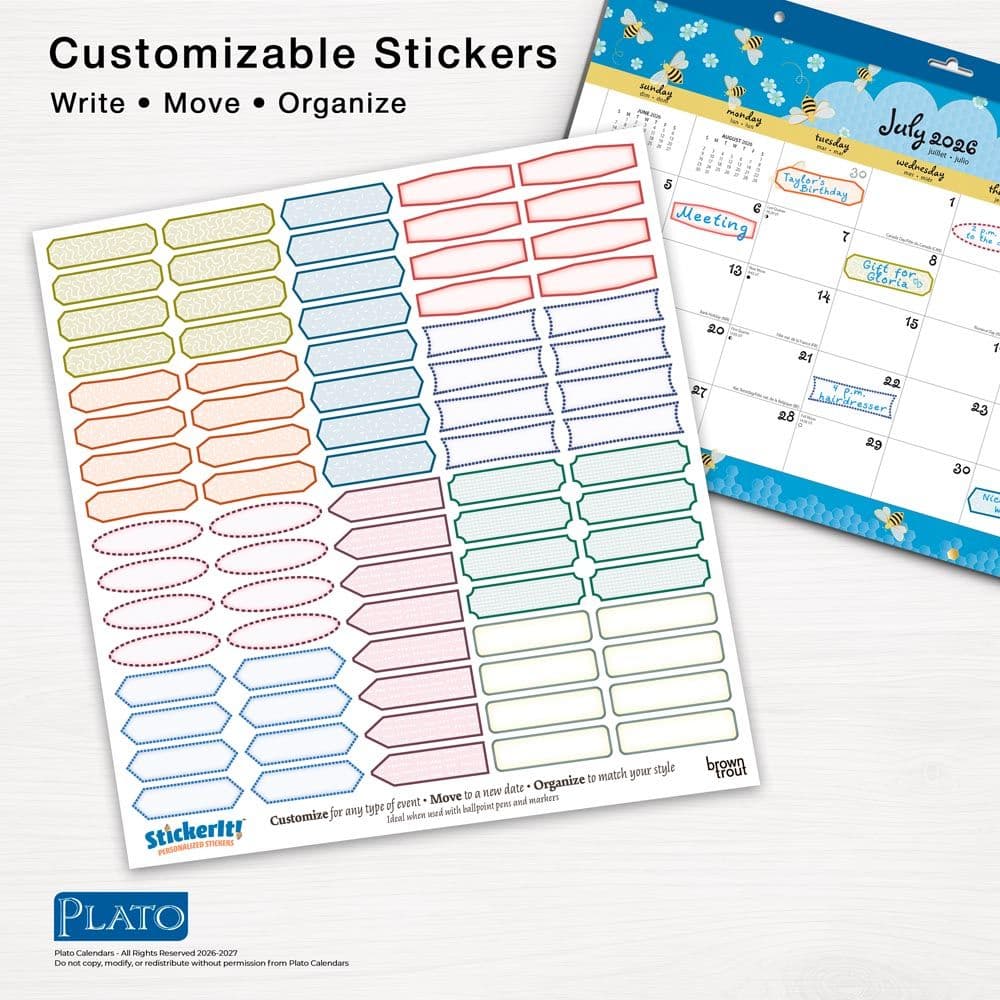 Busy Bees 2027 Desk Pad Eighth Alternate Image