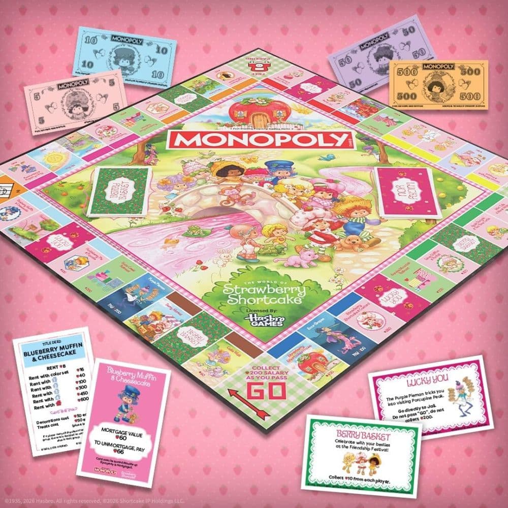 Monopoly Strawberry Shortcake Edition Board Game Second Alternate Image