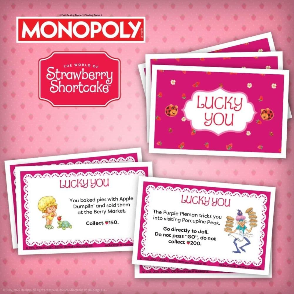 Monopoly Strawberry Shortcake Edition Board Game Eighth Alternate Image