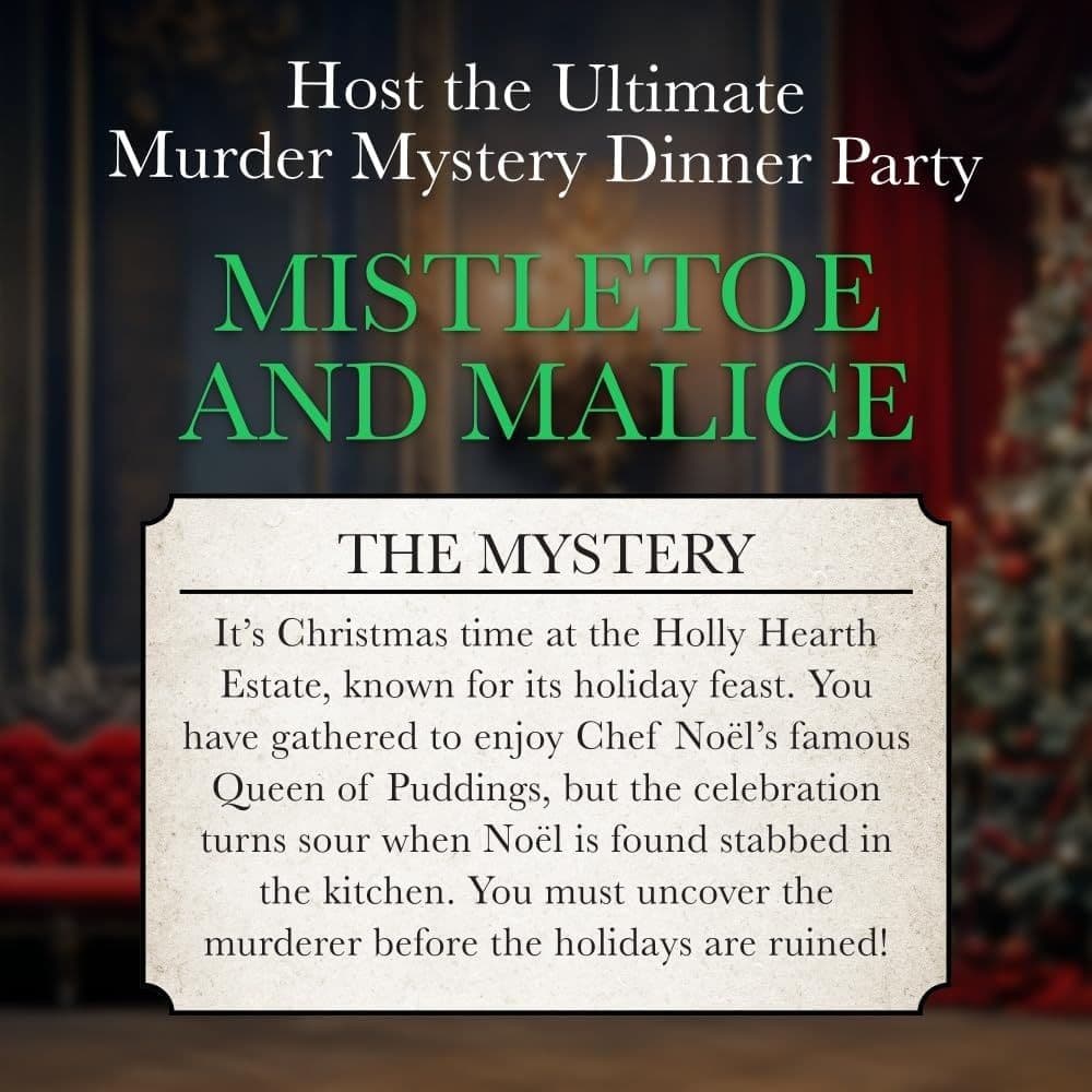 Murder Mystery Party Mistletoe and Malice Game Second Alternate Image