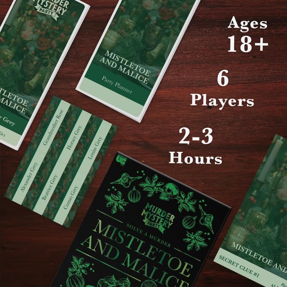 Murder Mystery Party Mistletoe and Malice Game Third Alternate Image