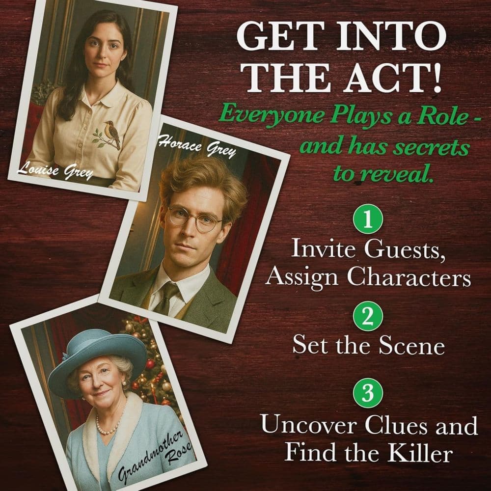 Murder Mystery Party Mistletoe and Malice Game Fourth Alternate Image