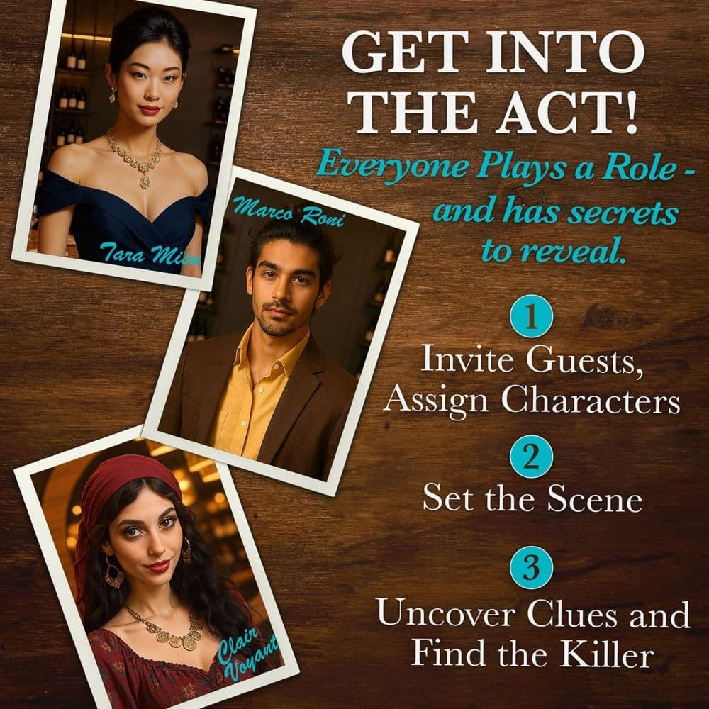 Murder Mystery Party Pasta Passion and Pistols Game Fourth Alternate Image