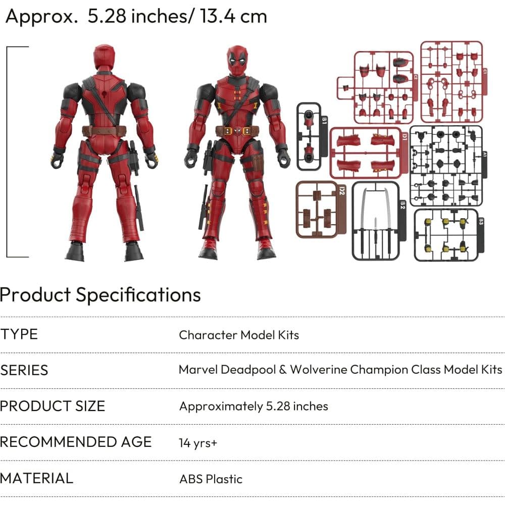 Marvel Studios Champion Class Deadpool Model Kit Sixth Alternate Image