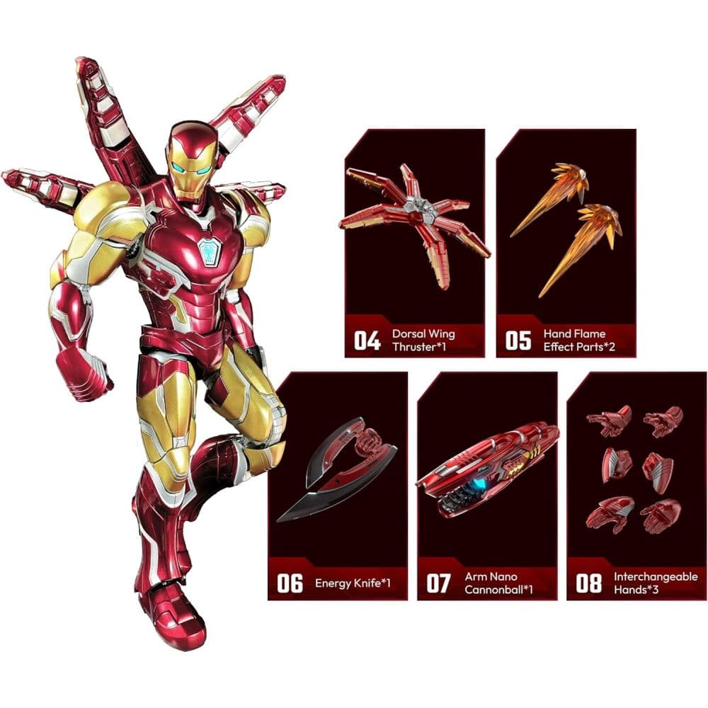 Marvel Infinity Saga Champion Class Iron Man MK85 Model Kit Third Alternate Image