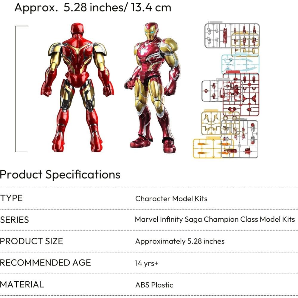 Marvel Infinity Saga Champion Class Iron Man MK85 Model Kit Fifth Alternate Image