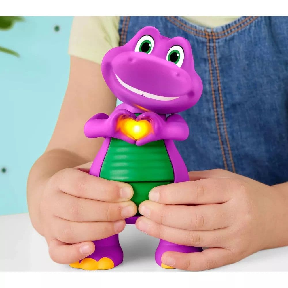 Fisher-Price Barney's World Heart Hands Barney Figure Second Alternate Image